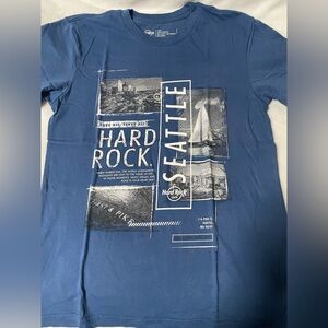 Hard Rock Cafe Seattle Graphic Tee - Blue (unisex)